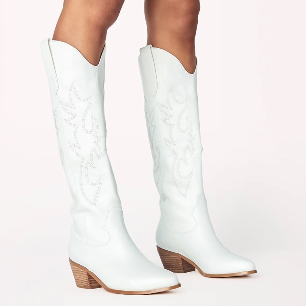White Billini western boots